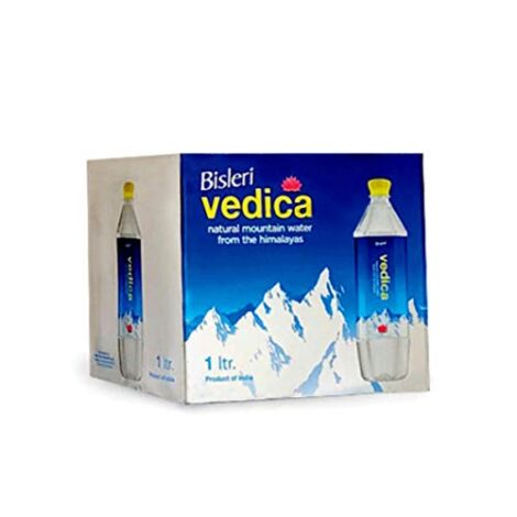 Bisleri Vedica 1 Litre Water Bottles [ pack of 12 ]