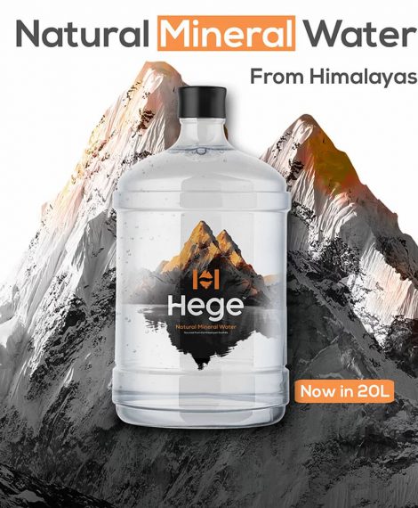 Hege - Natural Mineral Water [ 20Ltrs x 8 Cans ] - Image 2