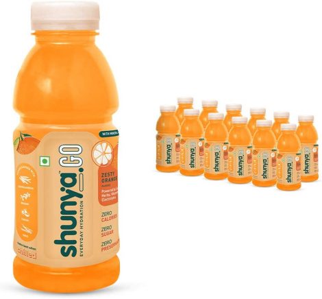 SHUNYA GO ZESTY ORANGE (300Ml) * [ pack of 12 Bottles]