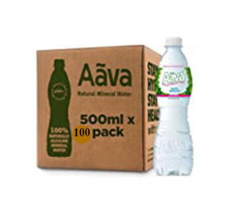 Aava Alkaline Natural Mineral Water - 500ml -pet-[Pack of 100 Bottles]