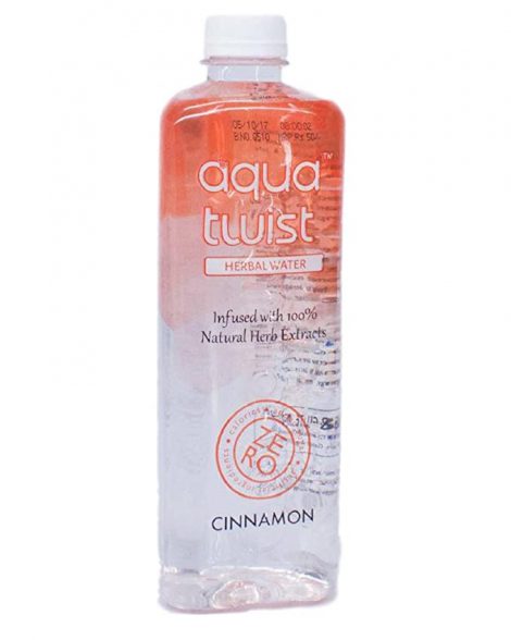 Aquatwist Herbal Water -Cinnamon- 500ml - Pack of 12 Bottles