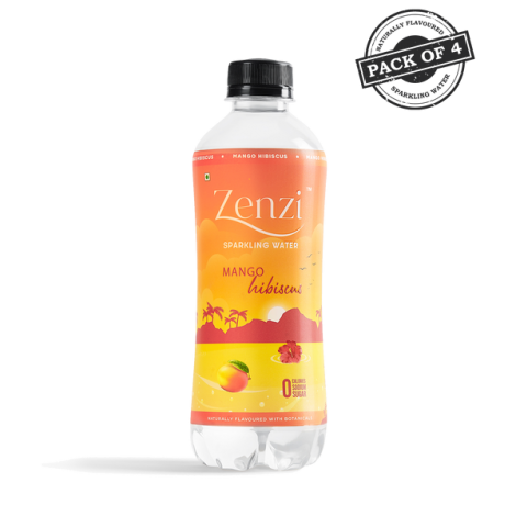 Zenzi Mango Hibiscus - Sparkling Water [Pack of 4] - Image 2