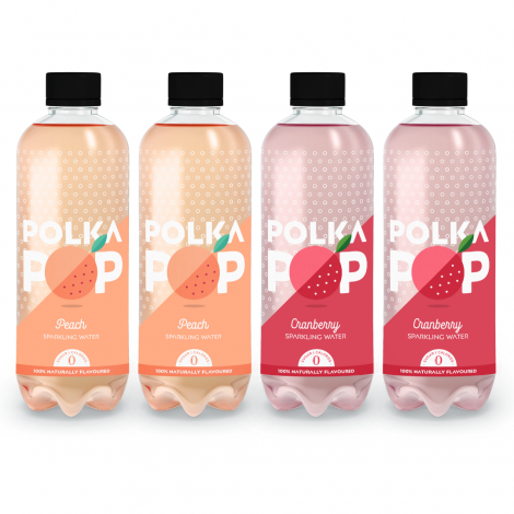 PARTY COMBO PACK 350ml [12 CRANBERRY, 12 Peach] - Image 2