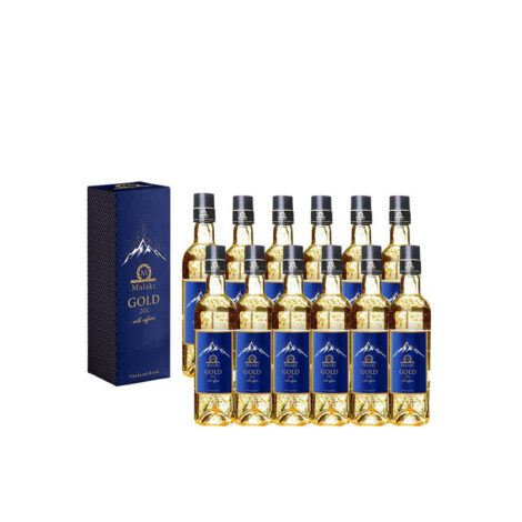 Malaki Sparkling Gold 24k, 250 ml [Pack of 24 Bottles]