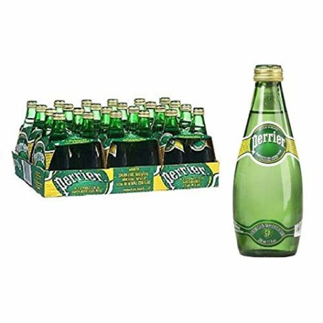 Perrier Carbonated Sparkling Water 330ml, (Pack of 24 Bottle)