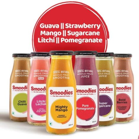 Smoodies Fruit Variety Pack - 200ml (pack of 6bottles)