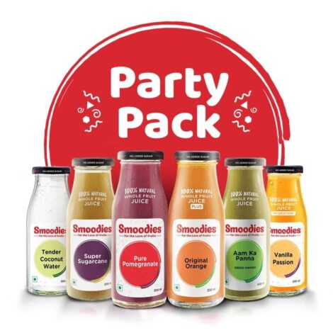 Smoodies Party Pack - Mixers 200ml (pack of 6bottles)