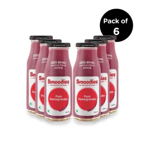 Smoodies Pure Pomegranate Juice (200 ml) - Combo Packs