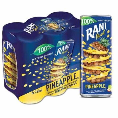 Rani Float Pineapple Juice 240ml [Pack of 6]