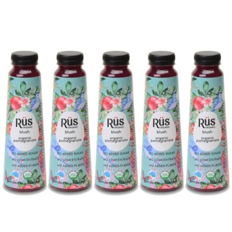 Rus Blush - Organic Cold Pressed Pomegranate Juice 500ml (pack of 5)