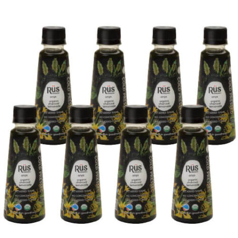 Rus Onyx - Organic Charcoal Lemonade Booster 200ml [pack of 8)