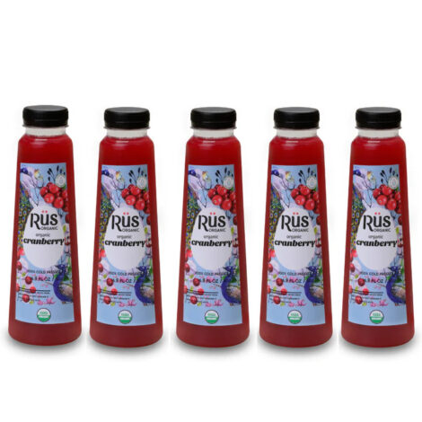 Rus Organic Cranberry Juice 500ml (pack of 5)