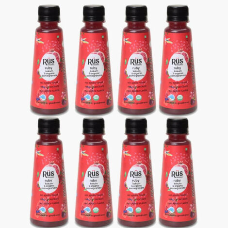 Rus Ruby - Organic Pomegranate Juice Kokum Booster 200ml (pack of 8)