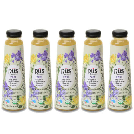 Rus Zest - Organic Sugarcane Juice 500ml (pack of 5)