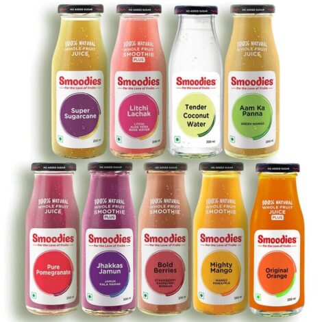 Smoodies Full Collection Pack, 200ml (pack of 9bottles)