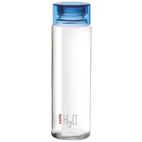 Cello H2O Glass Fridge Water Bottle - Blue, 1 pc