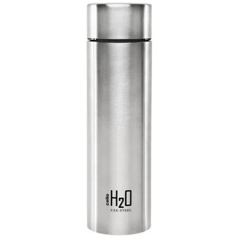 Cello H2O Stainless Steel Water Bottle - Silver, 1L